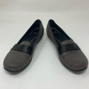 Dansko Loafers Women's Gray Snakeskin Leather Flat Comfort Shoes Size 9